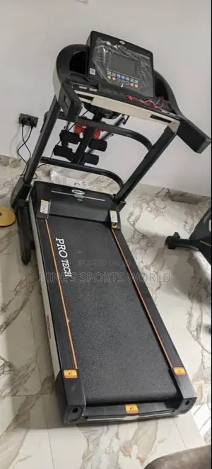 3Hp Pro Tech Treadmill With Twister, Massager and Dumbbell