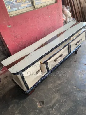 Top Quality Big Size Adjustable Glass Top TV Stand With Drawers