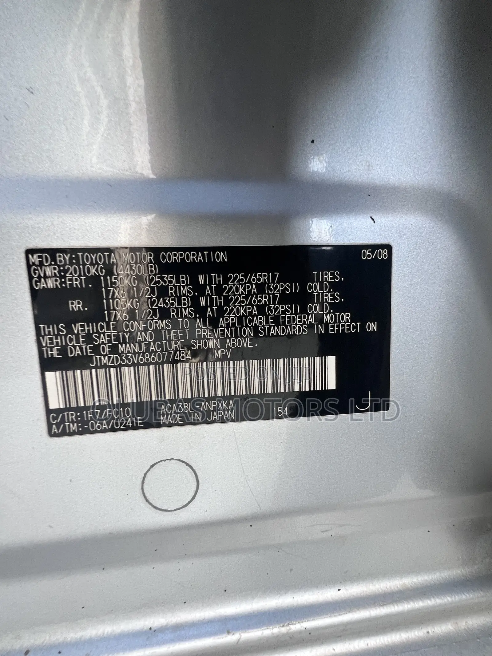 Toyota RAV4 2008 Silver
