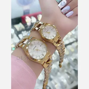 XVIP LUXURY Lookworld Gold-Tone Analog Wristwatch