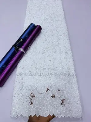 Swiss Guipure Cord Lace With Stones