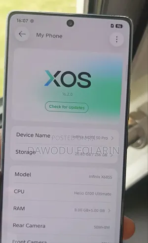 Infinix Note 50 Pro 256 GB Black