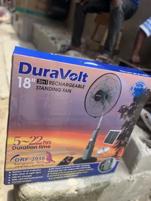 DuraVolt 18” 3-in-1 Rechargeable Standing Fan