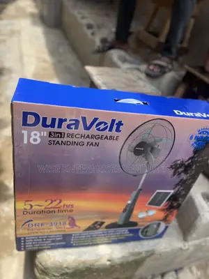 DuraVolt 18” 3-in-1 Rechargeable Standing Fan