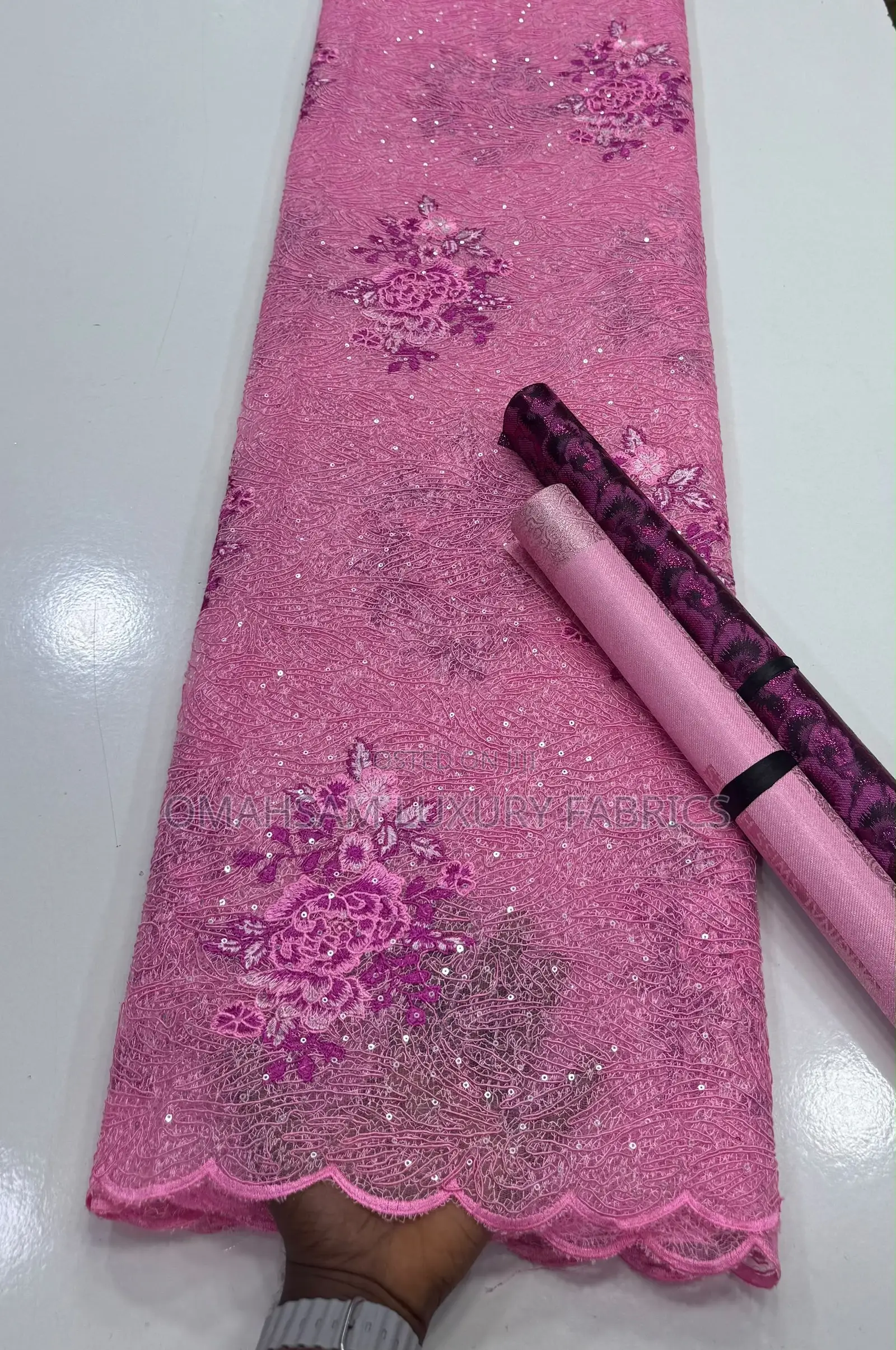 Exclusive Net Embroidery Lace With Sequins