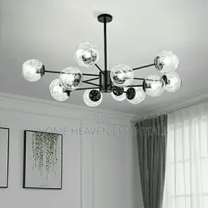 Modern Living Room Glass Ball Chandelier