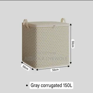 150L Foldable Storage Box Organizer With Zipper & Handles