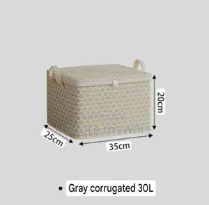 150L Foldable Storage Box Organizer With Zipper & Handles