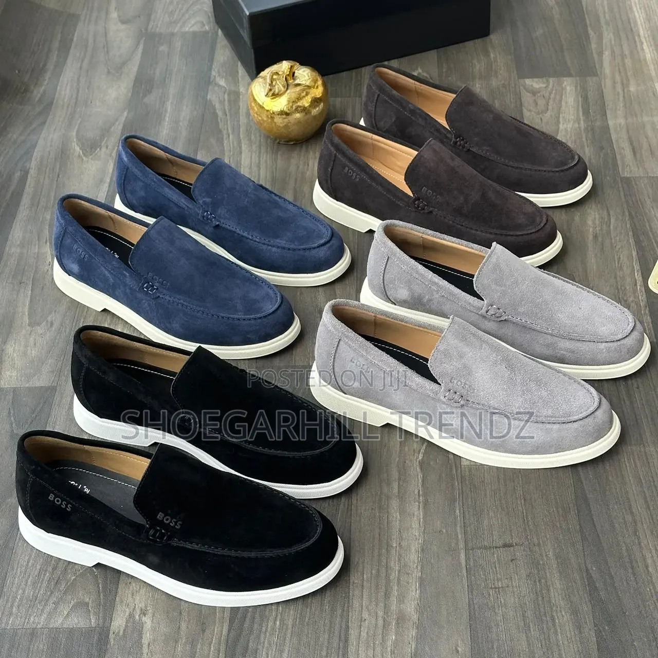Boss Mens Hybrid Suede Sneakers