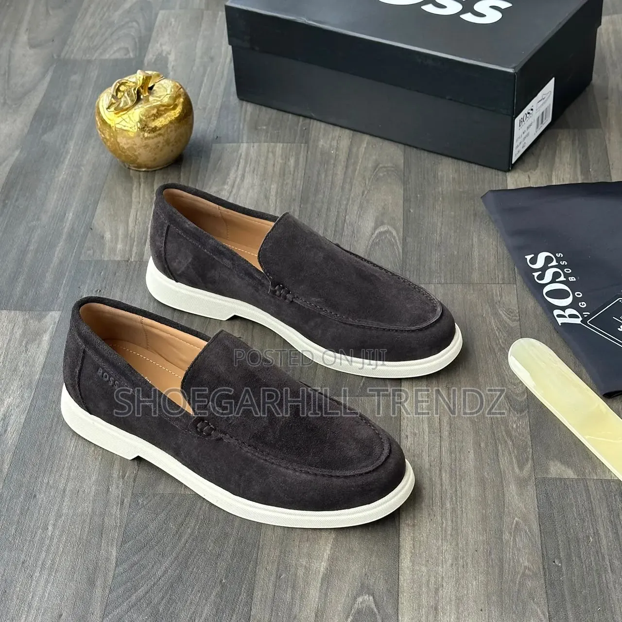 Boss Mens Hybrid Suede Sneakers