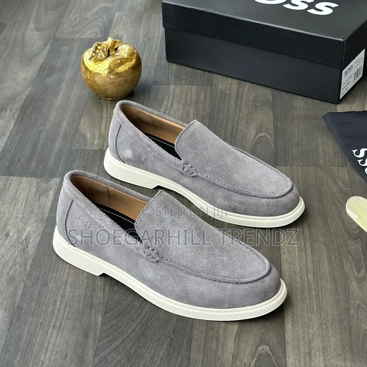 Boss Mens Hybrid Suede Sneakers
