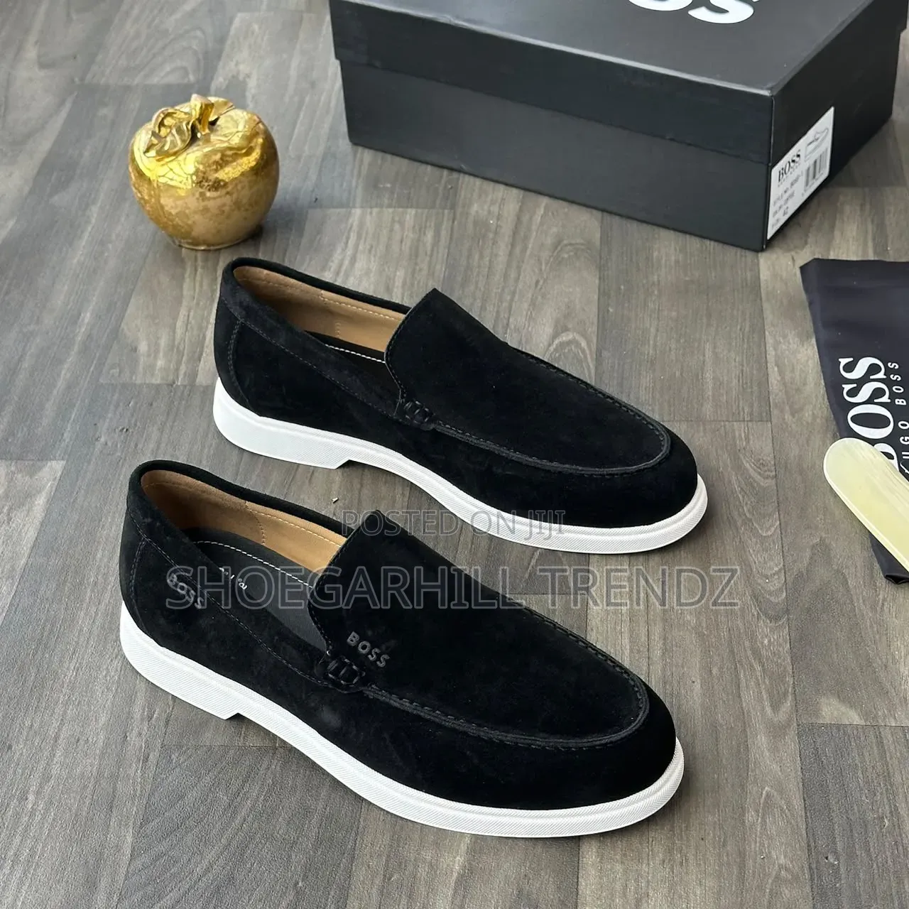 Boss Mens Hybrid Suede Sneakers