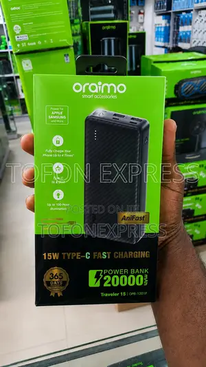 Oraimo Power Bank 20,000mAH, 10,000mAH