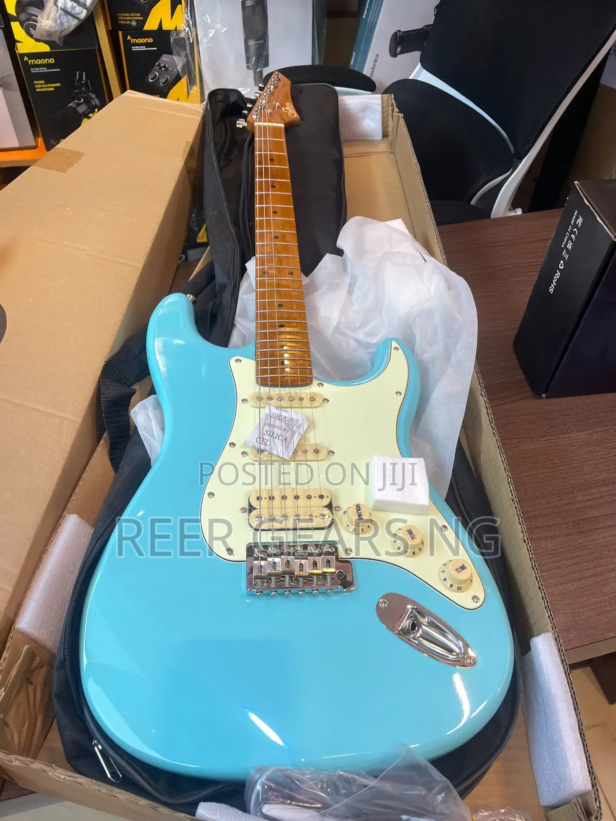 Light Blue Sevillana Stratocaster Electric Guitar