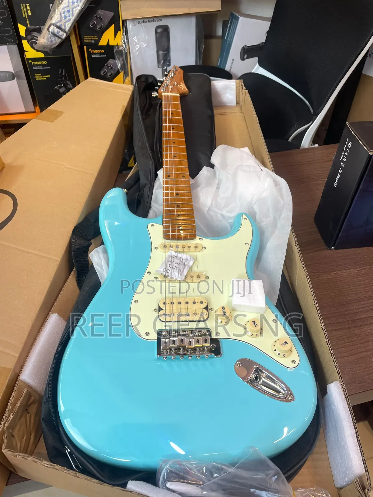 Light Blue Sevillana Stratocaster Electric Guitar