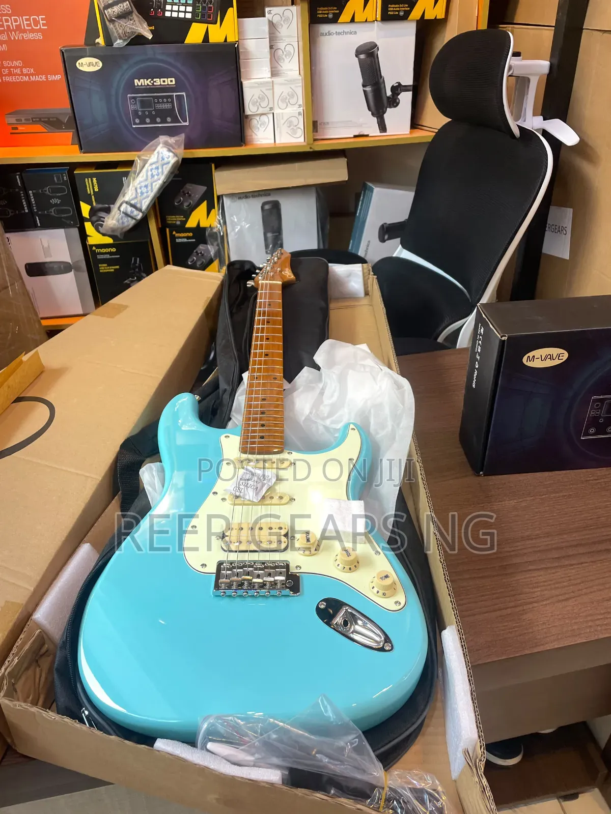 Light Blue Sevillana Stratocaster Electric Guitar
