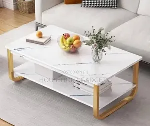 MDF Double Layer Center Table