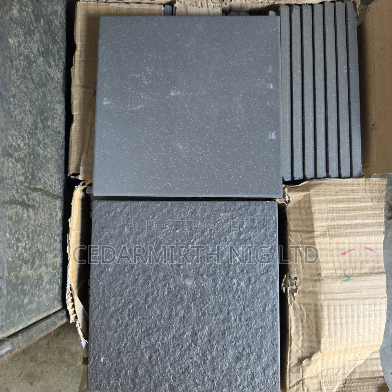 Compound Floor & Wet Area Dark Grey Vitrified 20cm X 20cm