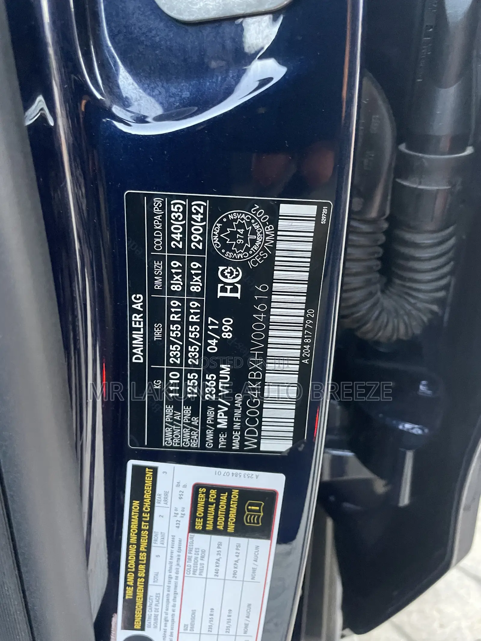 Mercedes-Benz GLC-Class 2017 Blue