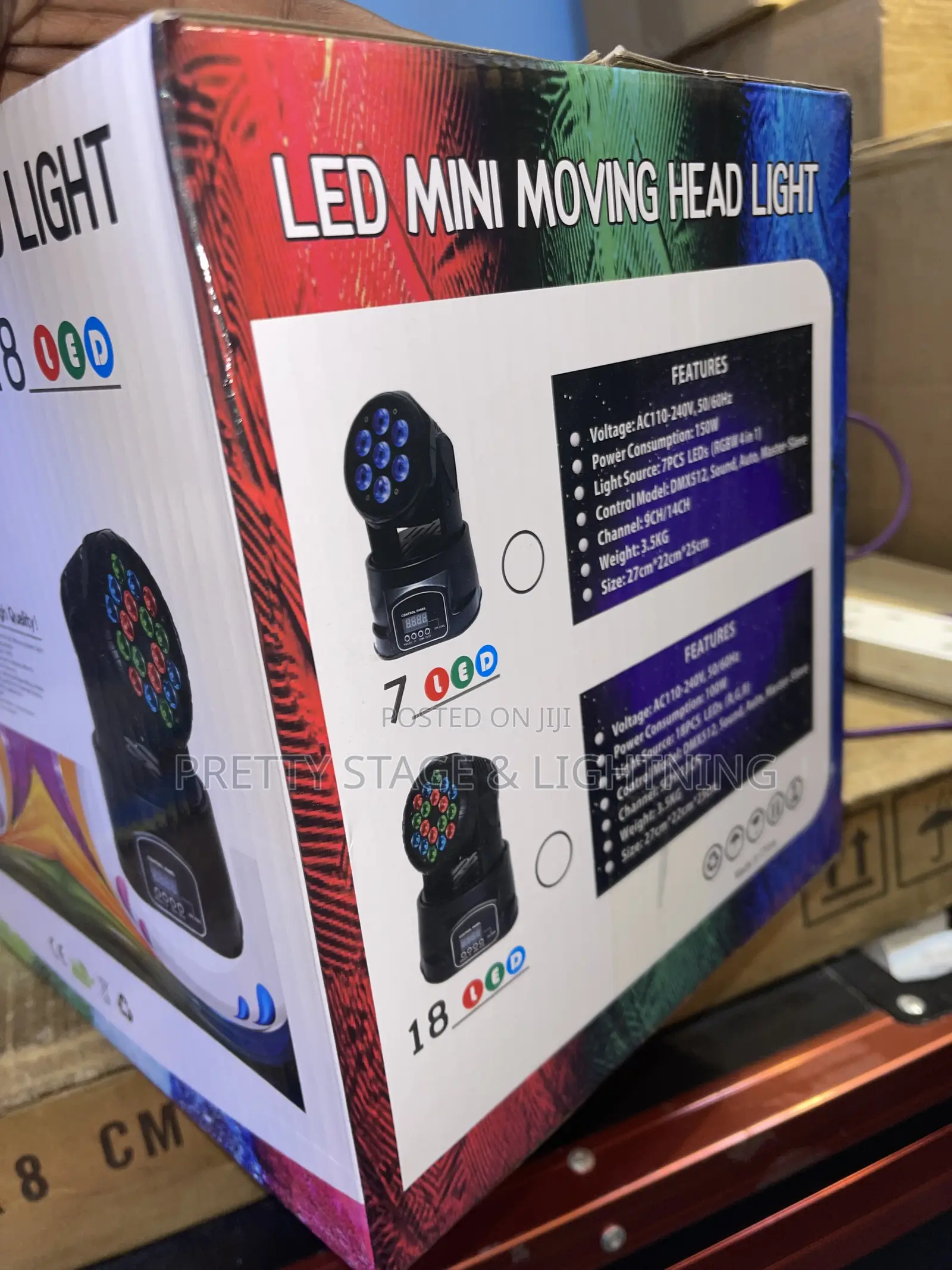 Led RGBW Minimoving Head Stage Light