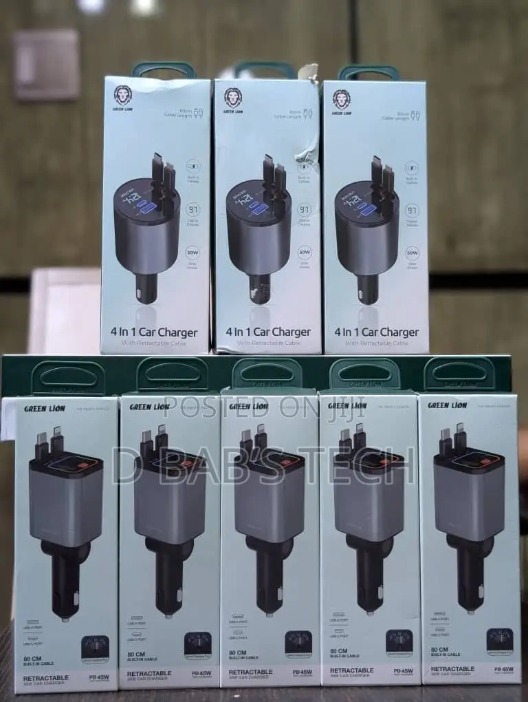Green Lion 4-in-1 Car Charger