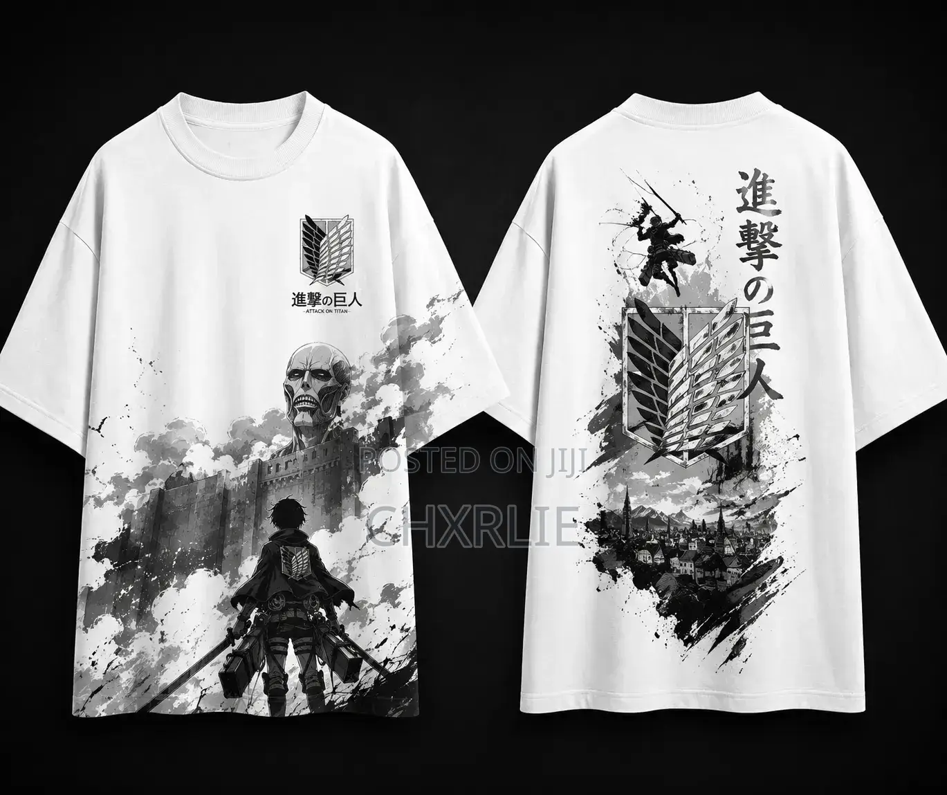 AOT and Bluelock Anime Graphic Tee