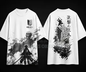 AOT and Bluelock Anime Graphic Tee