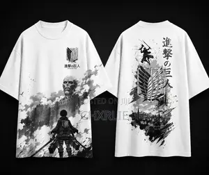 AOT and Bluelock Anime Graphic Tee