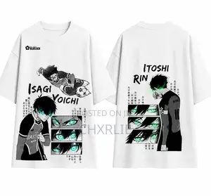 AOT and Bluelock Anime Graphic Tee