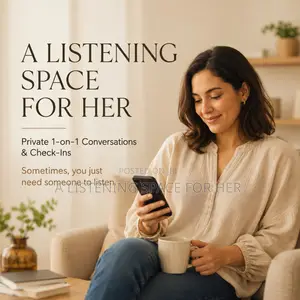Private 1-on-1 Listening & Check-in Service for Women