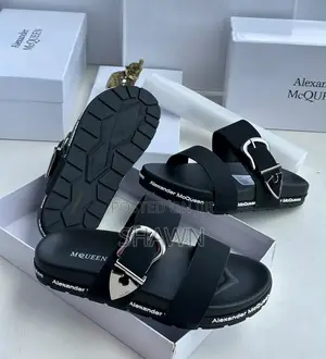 Alexander McQueen Leather Slippers