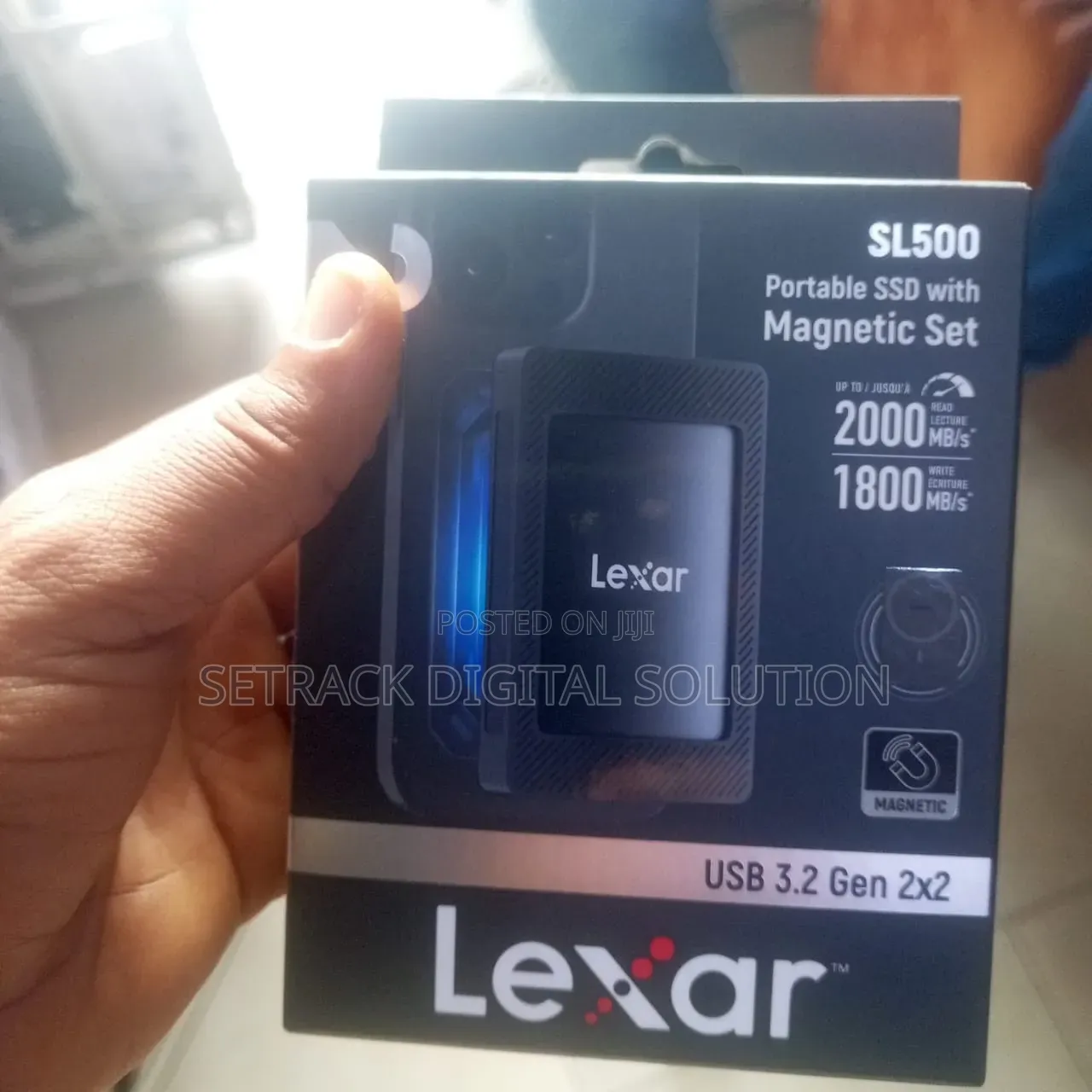 Lexar SL500 2TB Portable External SSD With Magnetic Set