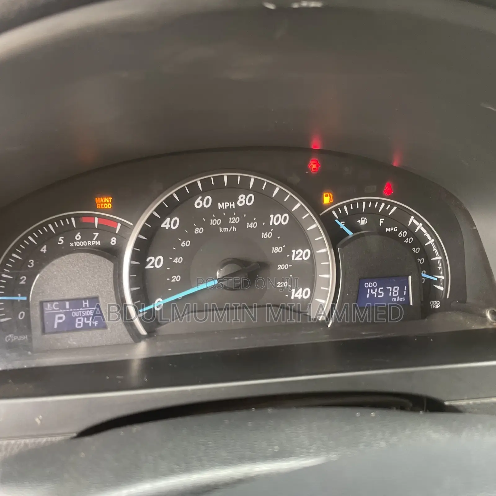 Toyota Camry 2012 Black
