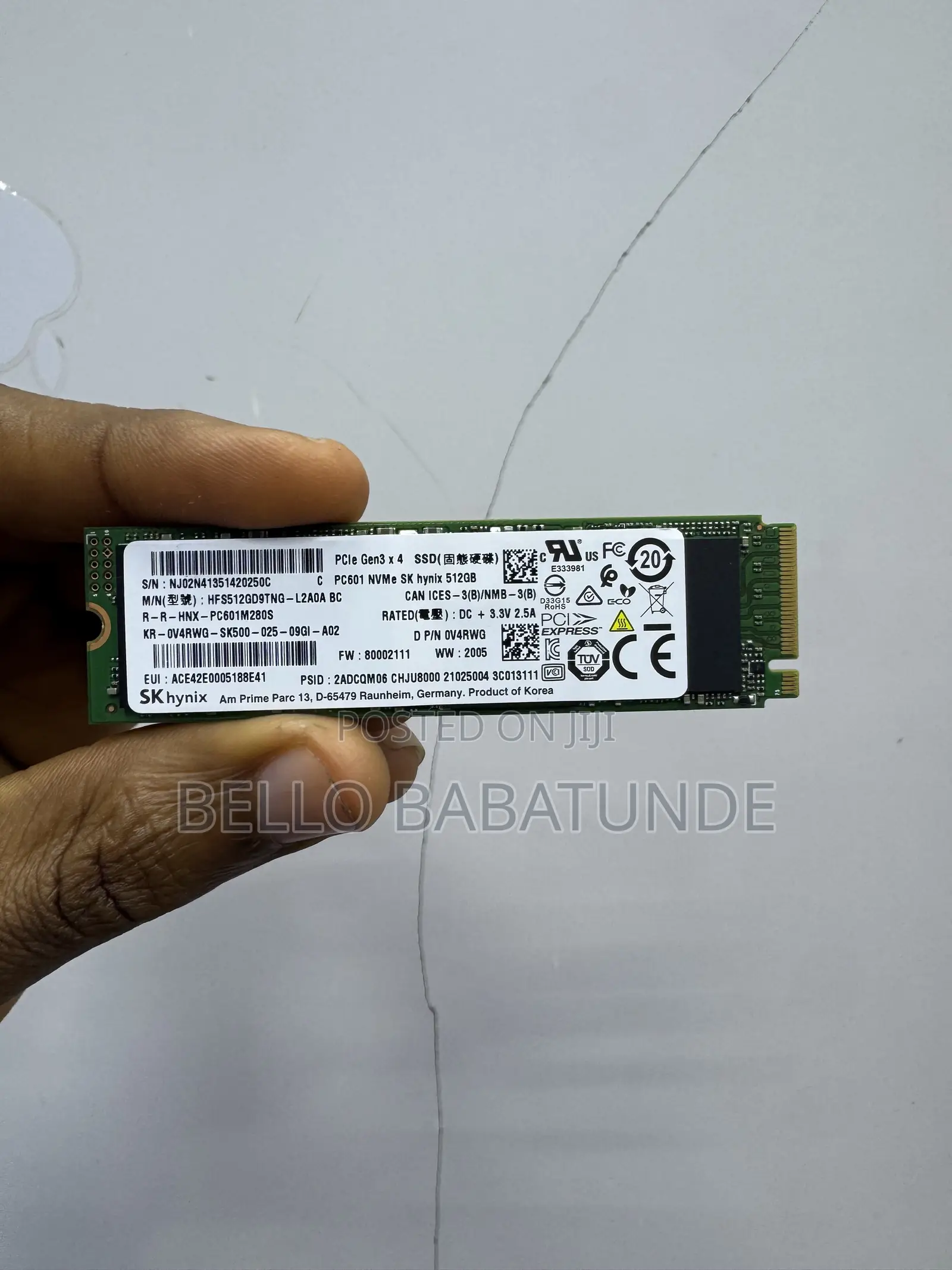 2280 SSD 512gig