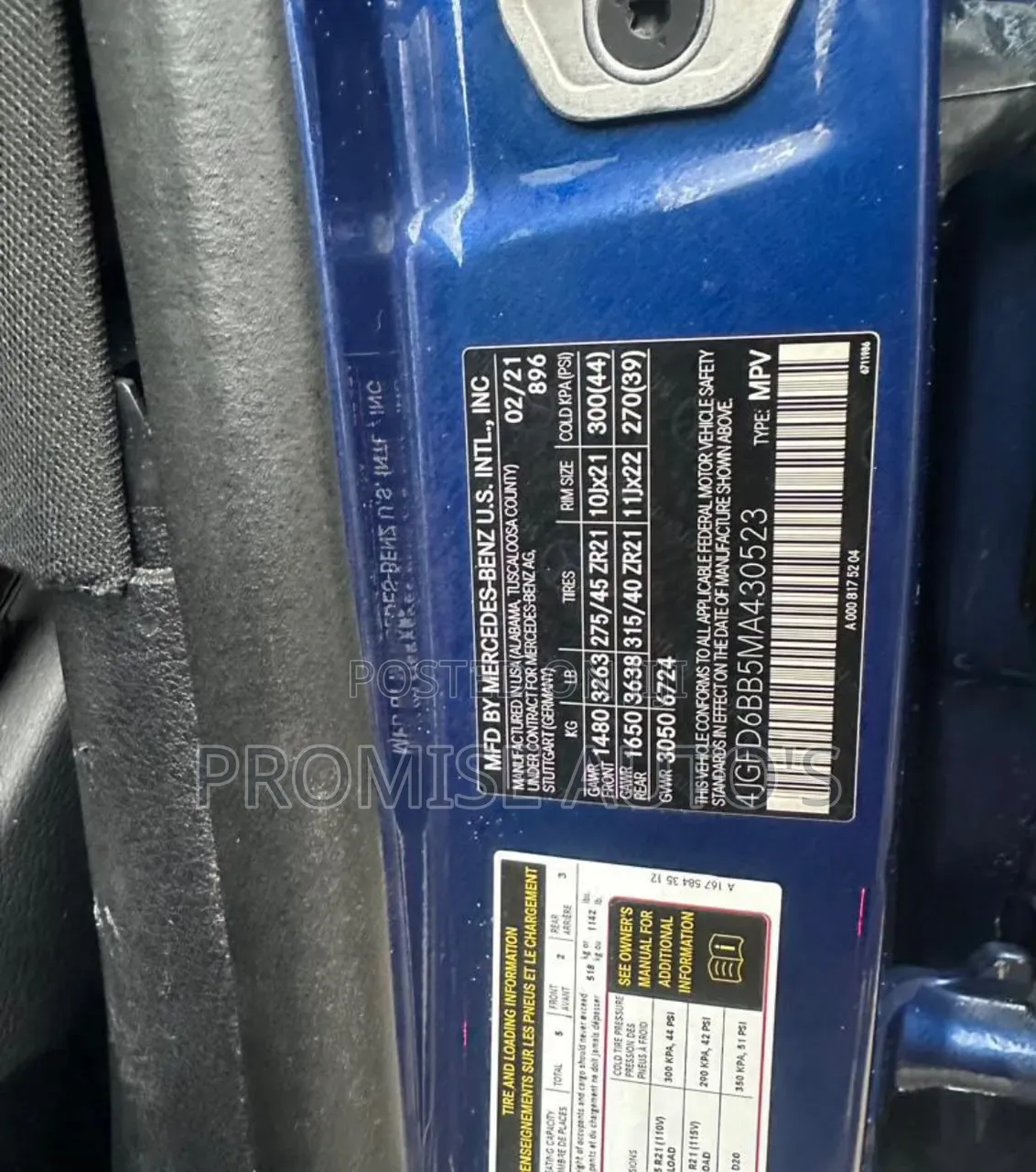 Mercedes-Benz GLE-Class 2021 Blue