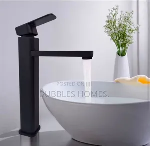 Long Basin Mixer Black