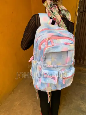 Disney Sesame Stargirl School Bag Backpack With Labubu Teddy