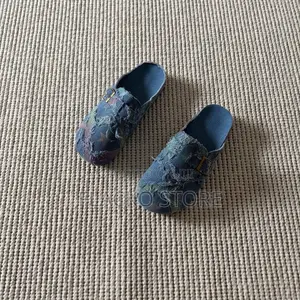 Premium Distressed Star Denim Clogs