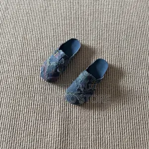 Premium Distressed Star Denim Clogs