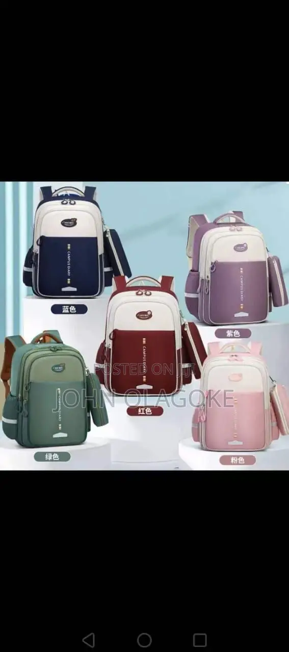 JSS Padded School Bag With Purse