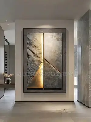 New Rock Textured LED Ceramic Wall Lamp for Interior Decoration