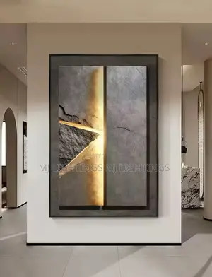 New Rock Textured LED Ceramic Wall Lamp for Interior Decoration
