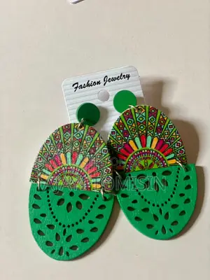 African Print Fashion Earrings