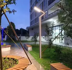 Solar Garden Lights 3.5 Meters Motif Profile Landscape Pillar Light