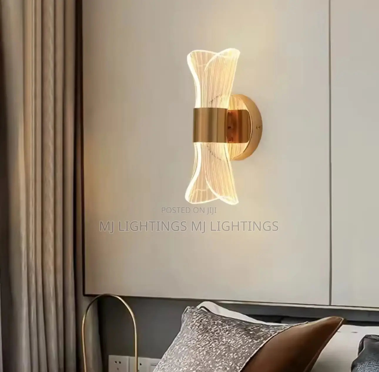 Acrylic Wall Sconce,  Led Wall Lamp With 3 Color Temperature