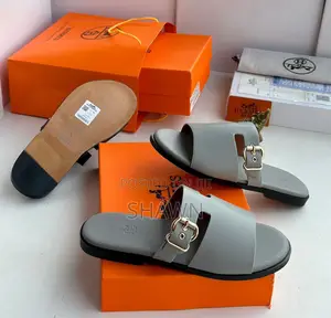 Hermes Luxury Leather Slippers