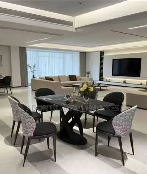 Executive Modern Marble Dining Set