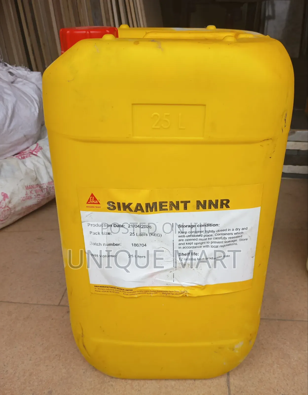 25ltr Sikament NNR Water-Reducing Superplasticizing Concrete Admixture