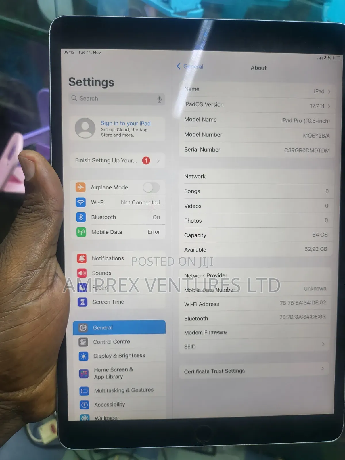 Apple iPad Pro 10.5 (2017) 64 GB Silver