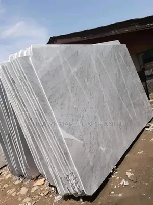 White Marble Slabs for Steps and Kitchen Cabinets and Countertops
